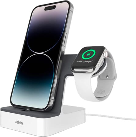 Station d'accueil 2-en-1 pour iPhone et Apple Watch de Belkin