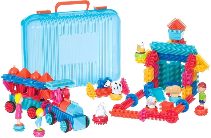 Steckbausteine mit Borsten-System