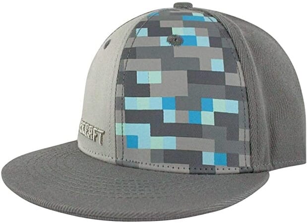Casquette Minecraft avec Motif Diamant Brodé