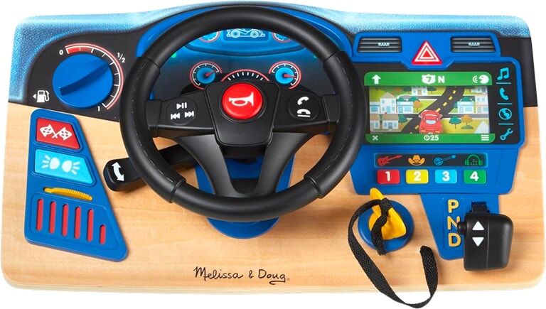 Houten Rijdashboard met Geluiden