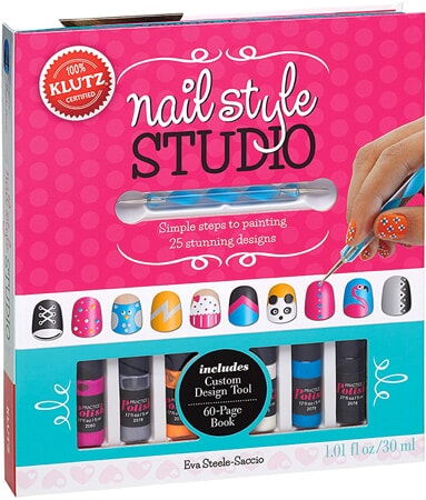 Zestaw do stylizacji paznokci Klutz z książką instrukcji