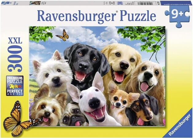 Puzzle Ravensburger – Szczęśliwe psy, XXL 300