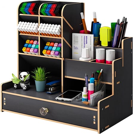 Art Supply Desk Organizer