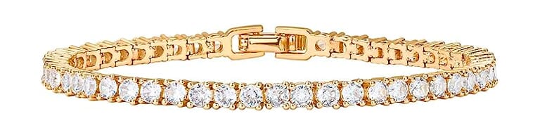 Pulsera de Cristal Dorado