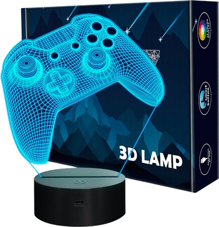 Lampka nocna kontroler do gier 3D