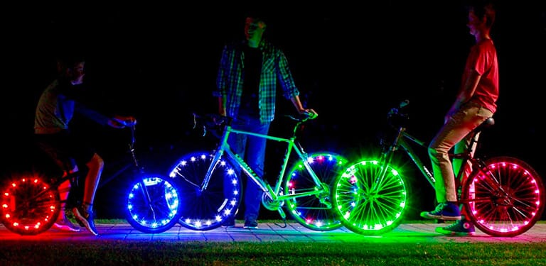 LED-Speichenlichter fürs Fahrrad