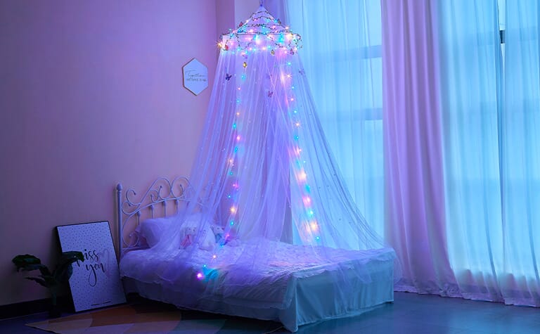 Dosel de Cama con Luz LED