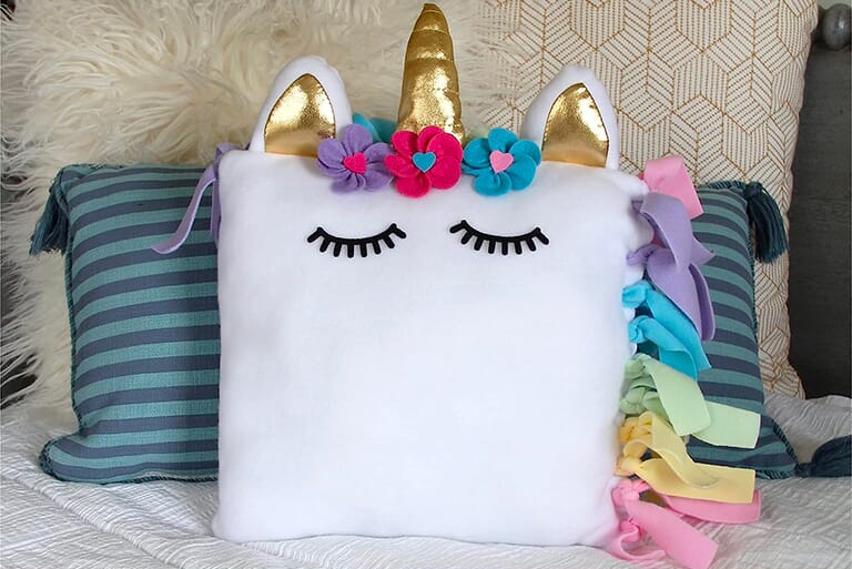 Coussin Licorne à Décorer