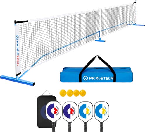 Set Completo Rete da Pickleball Portatile