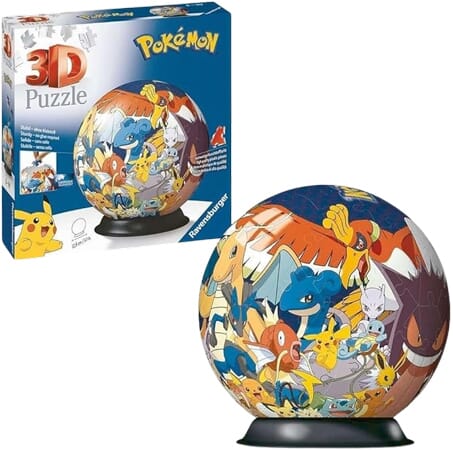 Trójwymiarowa Kula Puzzle Pokemon z Numerowanymi Elementami