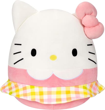 Designerski Squishmallow Hello Kitty z Kratką Gingham