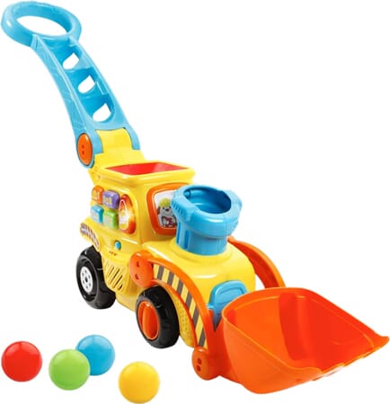 Bulldozer Pousseur VTech avec Balles Sautantes