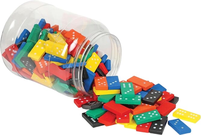 Kolorowy Zestaw Domino: Kreatywna Przygoda z Matematyką