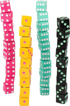Würfelspiel-Set mit 40 Würfeln