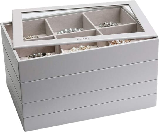 Elegancki Organizer na Biżuterię z Szufladkami