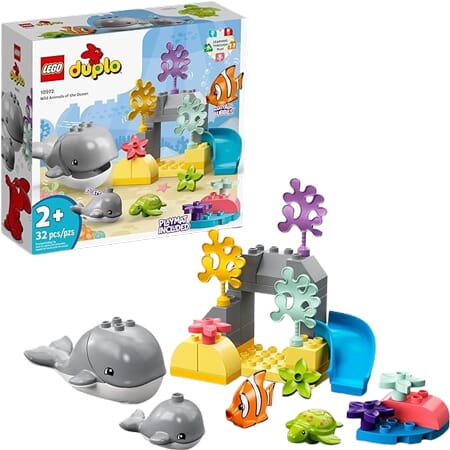 Zestaw DUPLO Przyjaciele Oceanu z Ruchomym Wielorybem