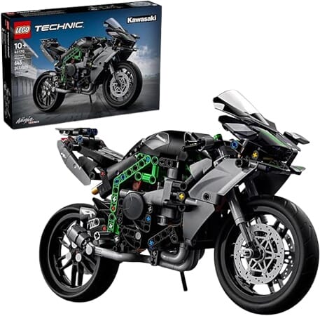 Model LEGO Technic Motocykl Kawasaki Ninja z Działającą Skrzynią Biegów