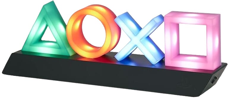 Lampka Nastrojowa z Ikonami PlayStation Reagująca na Muzykę