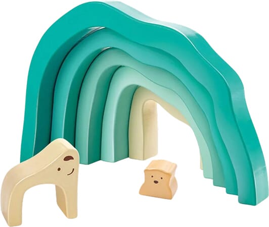 Blocs de Construction Ours Polaire aux Formes Arrondies