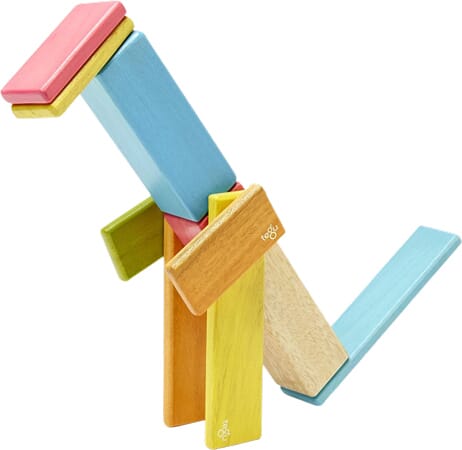 Blocs de Construction Magnétiques en Bois