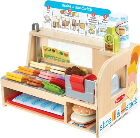Wooden Deli Counter with Working Slicer