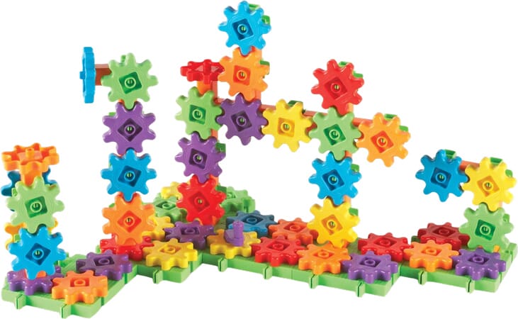 Set de Construcción con Engranajes de Colores