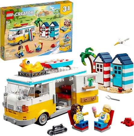 Zestaw LEGO 3 w 1 Kamper Plażowy