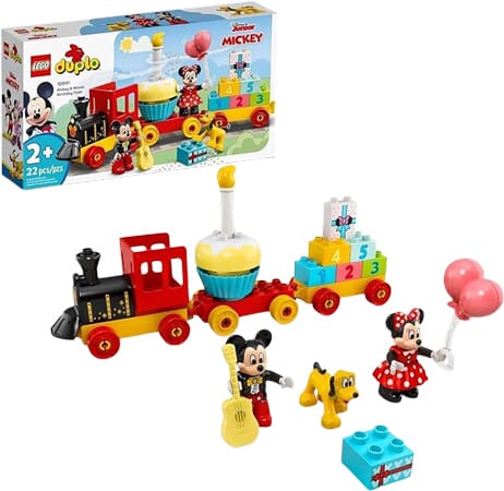 Zestaw DUPLO Pociąg Urodzinowy Myszki Miki i Minnie