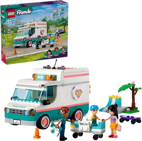 LEGO Friends Rettungswagen und Skatepark