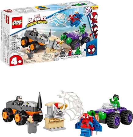 Zestaw LEGO Marvel Hulk kontra Nosorożec - Ciężarówki Potworów