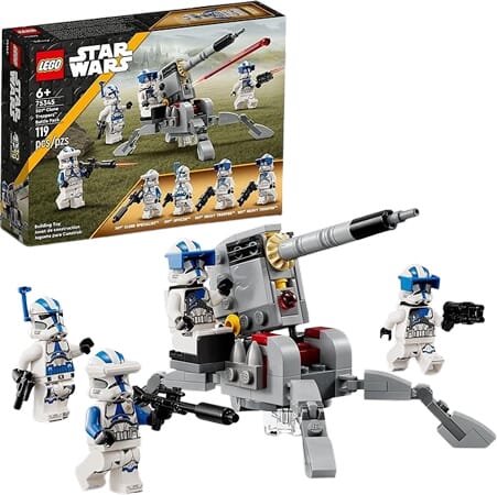 Zestaw LEGO Star Wars z Żołnierzami Klonami i Działem Bojowym