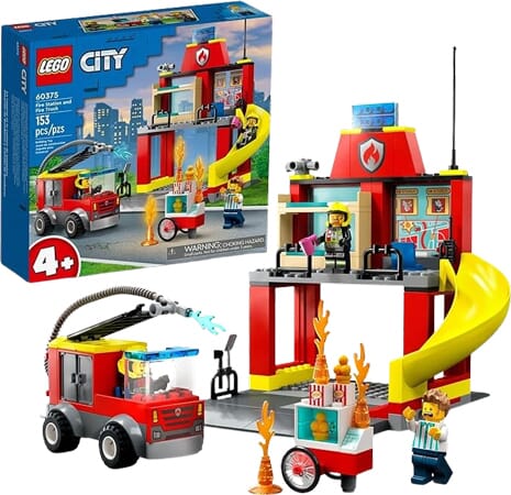 Remiza Strażacka Lego z Wozem Ratunkowym
