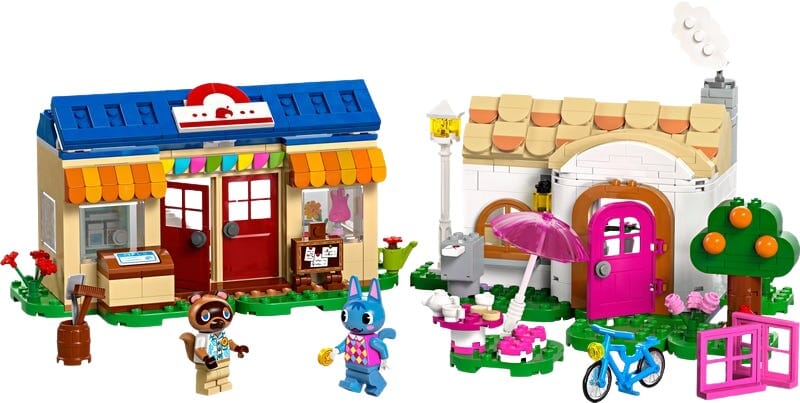 Animal Crossing byggsats med affär och hus
