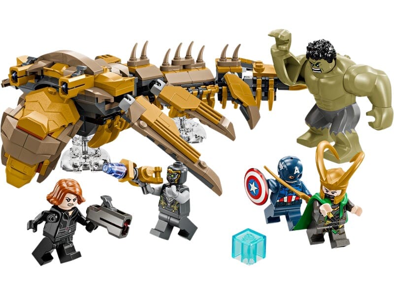 Marvel Avengers Baukasten mit fliegendem Alien-Monster