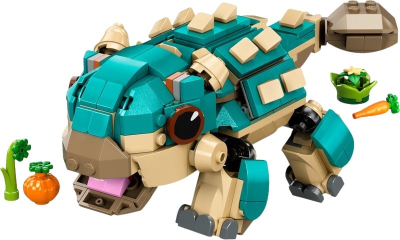 Baubarer Baby-Ankylosaurus mit Bewegungsfunktion