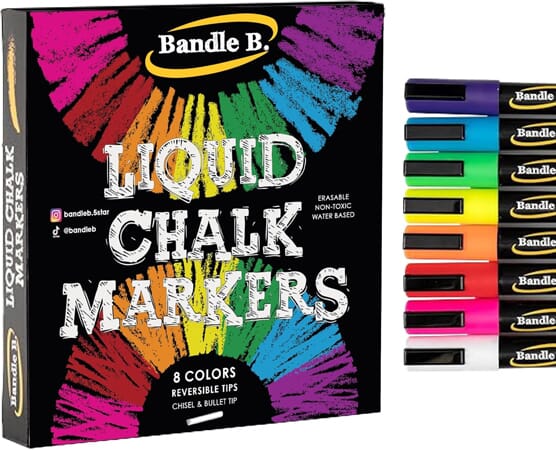 Erasable Window Markers with Flip Tips