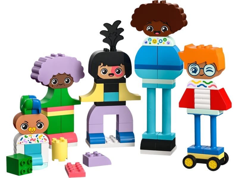 DUPLO byggfigurer med känsloansikten