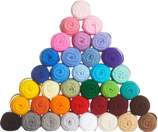Collection de 36 pelotes miniatures aux couleurs arc-en-ciel