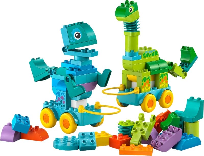 DUPLO dinosaurier på hjul - byggsats med 108 delar