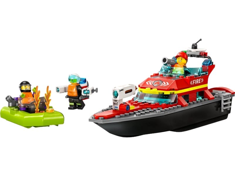 Bateau de Pompiers avec Canon à Eau
