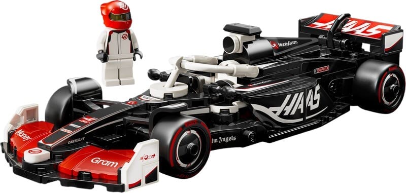 Formel 1-racerbil i byggklossar