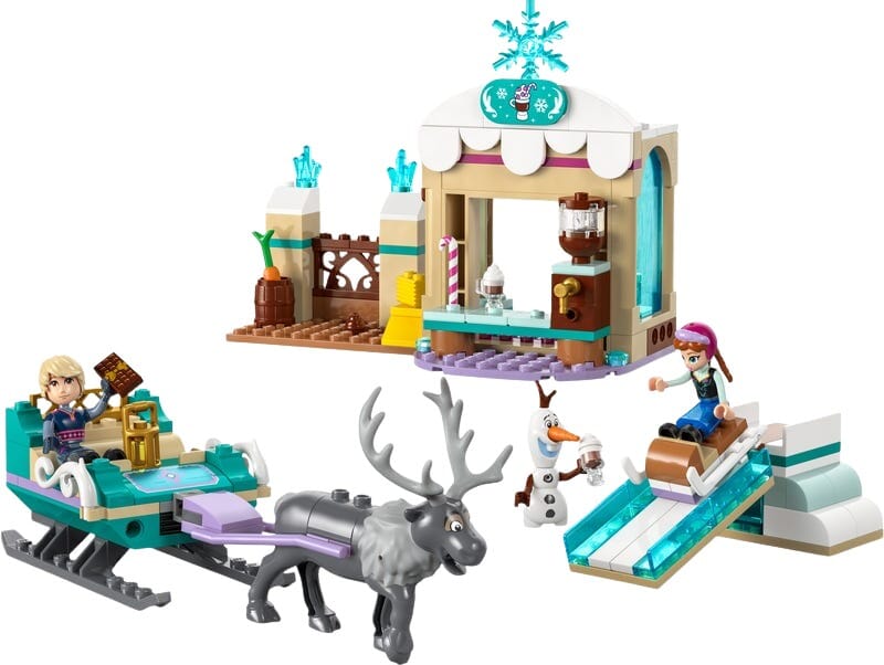 Frozen Bouwset met Slee en Winterlandschap