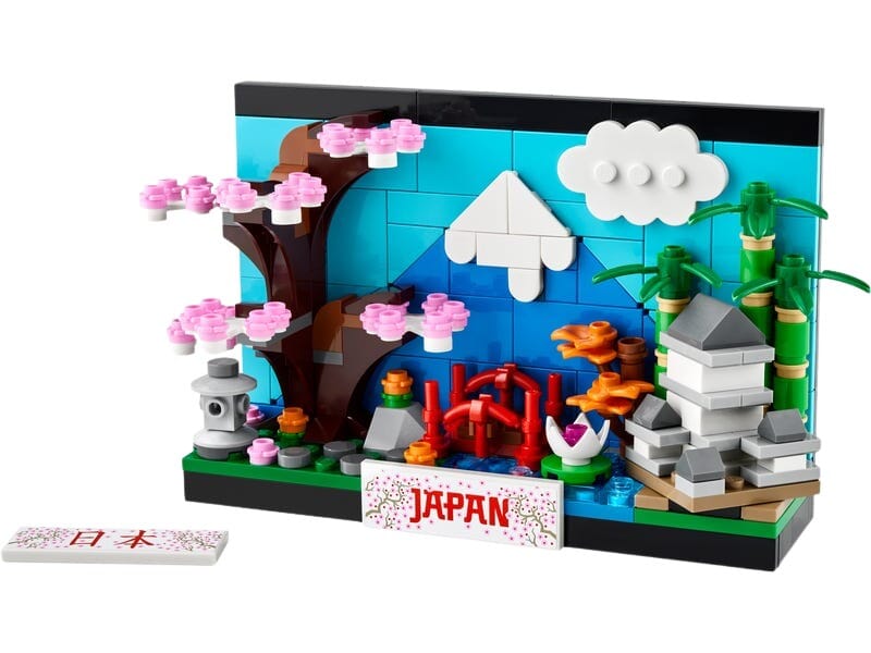 Ensemble de Construction Carte Postale du Japon
