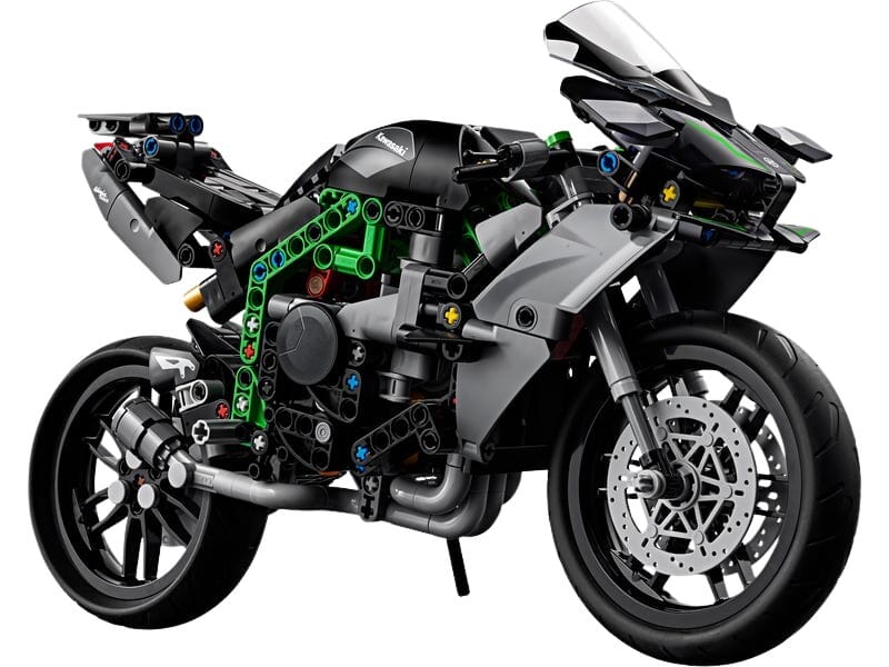 Zestaw klocków motocykl wyścigowy z mechanizmami