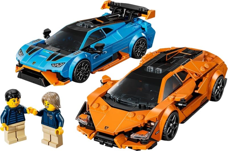 Byggsats med två Lamborghini-racerbilar