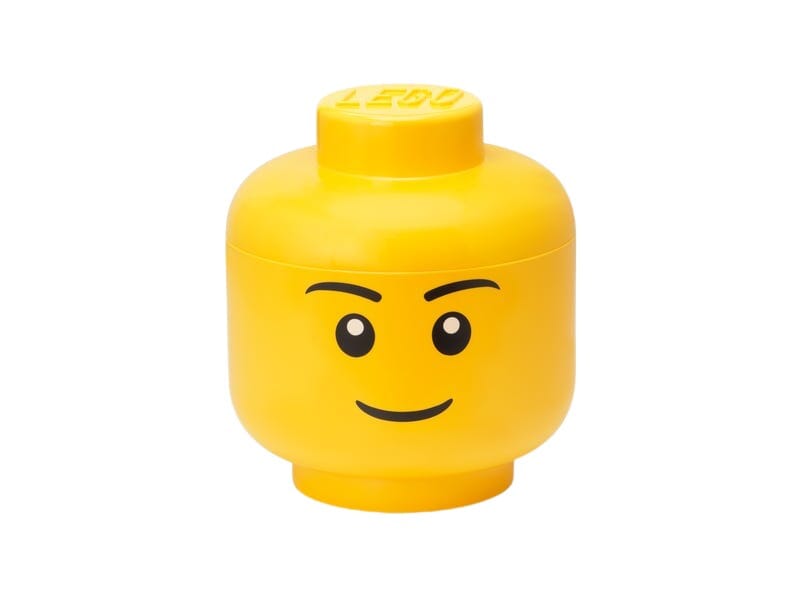 LEGO förvaringshuvud pojke