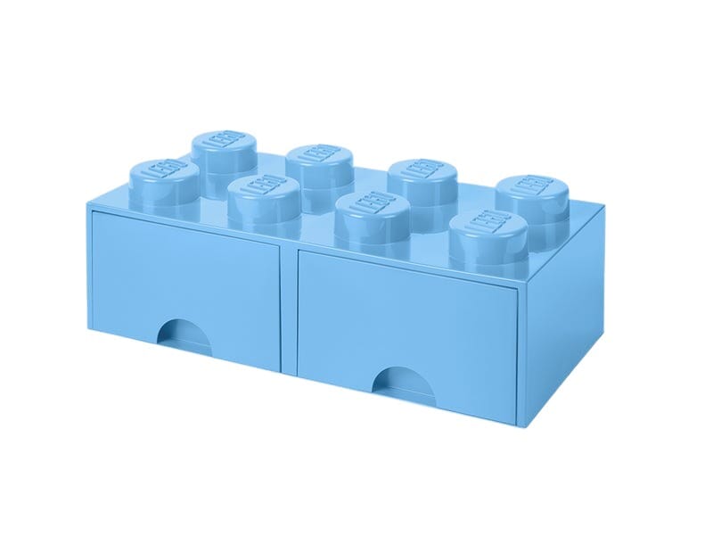 LEGO Förvaringsblock med Lådor - Ljusblå