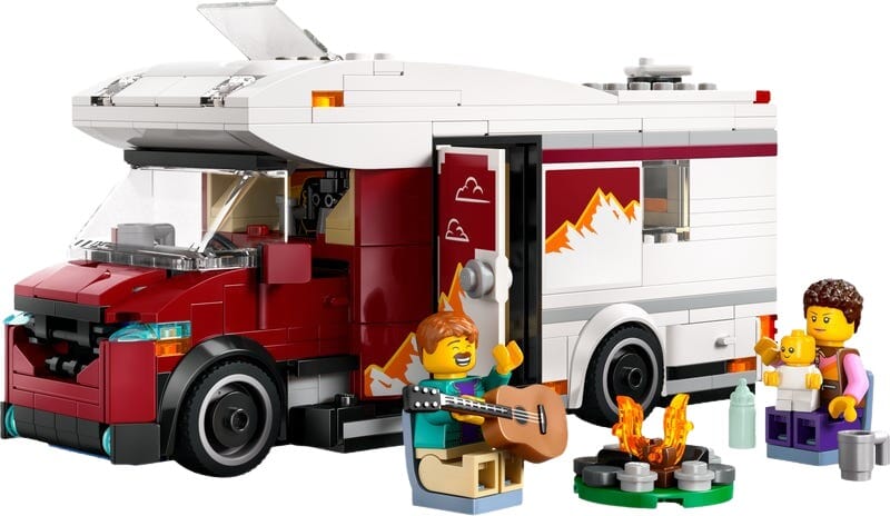 Caravana de Camping LEGO con Familia