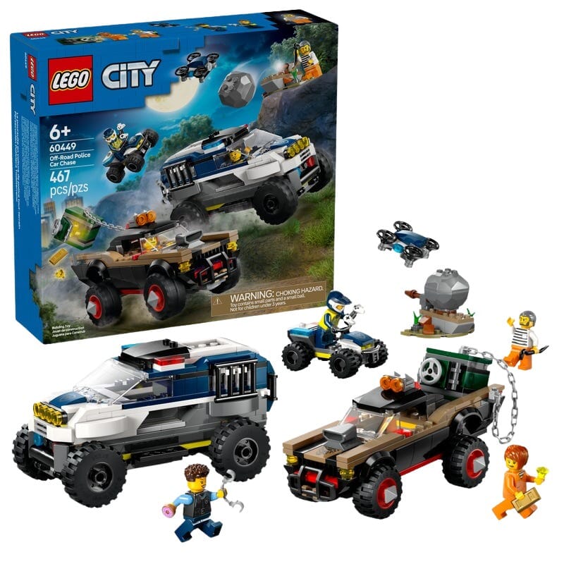 LEGO City Poursuite Policière avec Véhicules