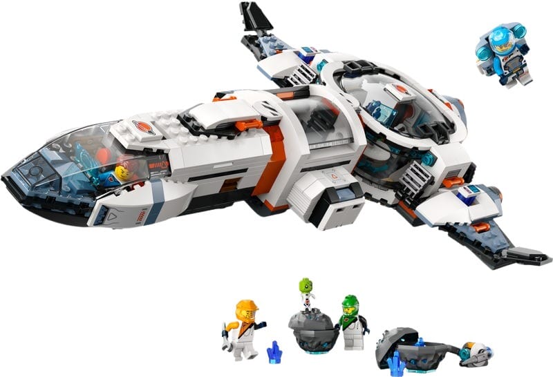 LEGO City rymduppdrag med ombyggbart rymdskepp